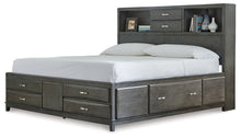 Load image into Gallery viewer, Caitbrook  Storage Bed With 8 Storage Drawers With Mirrored Dresser
