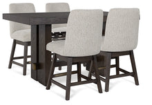 Load image into Gallery viewer, Burkhaus Counter Height Dining Table and 4 Barstools
