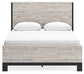 Vessalli Queen Panel Bed with Mirrored Dresser and Nightstand
