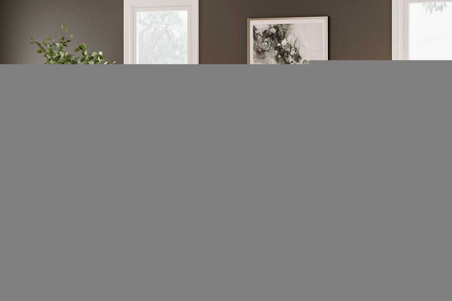 Vessalli King Panel Bed with Mirrored Dresser