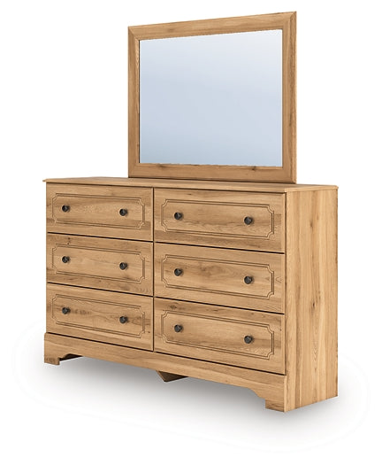 Aleaport Queen Panel Bed with Mirrored Dresser