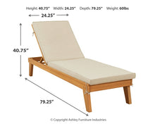 Load image into Gallery viewer, Byron Bay Chaise Lounge with Cushion
