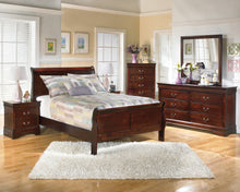 Load image into Gallery viewer, Alisdair  Sleigh Bed With Mirrored Dresser
