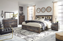 Load image into Gallery viewer, Drystan Queen Bookcase Bed with 2 Storage Drawers with Dresser
