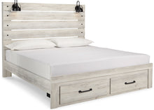 Load image into Gallery viewer, Cambeck King Panel Bed with 2 Storage Drawers with Dresser

