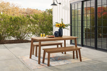 Load image into Gallery viewer, Janiyah Outdoor Dining Table and 2 Benches
