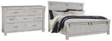 Load image into Gallery viewer, Brashland Queen Panel Bed with Dresser
