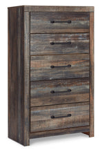 Load image into Gallery viewer, Drystan Twin Panel Headboard with Mirrored Dresser and Chest
