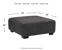 Load image into Gallery viewer, Ambee Oversized Accent Ottoman
