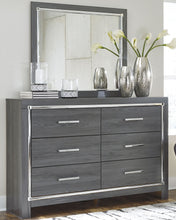 Load image into Gallery viewer, Lodanna Queen Panel Bed with Mirrored Dresser and Nightstand
