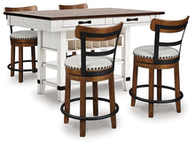 Load image into Gallery viewer, Valebeck Counter Height Dining Table and 4 Barstools
