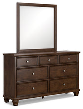 Load image into Gallery viewer, Danabrin Full Panel Bed with Mirrored Dresser
