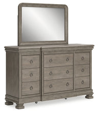 Load image into Gallery viewer, Lexorne Queen Sleigh Bed with Mirrored Dresser, Chest and Nightstand
