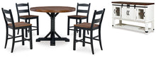 Load image into Gallery viewer, Valebeck Counter Height Dining Table and 4 Barstools with Storage
